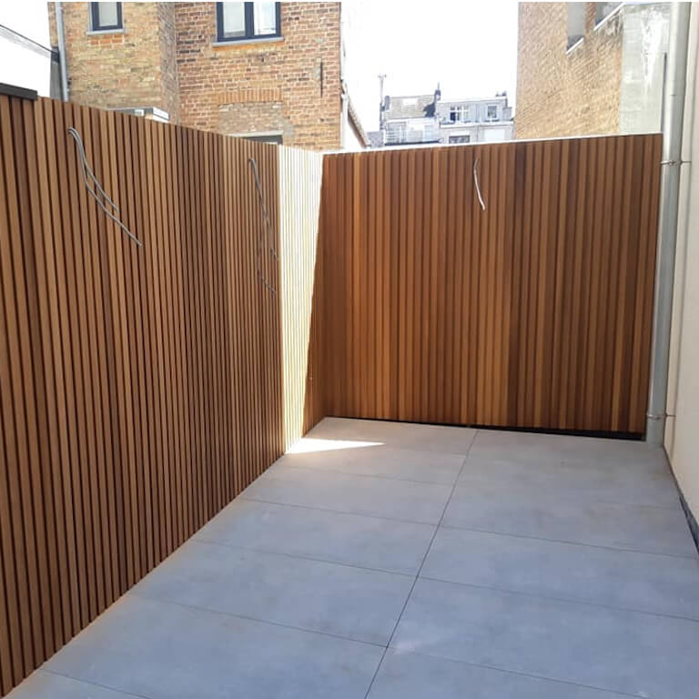 Gevelbekleding terras